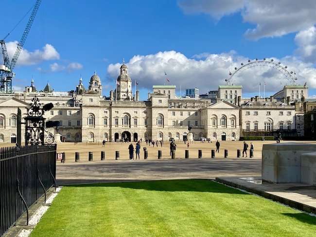 Buckingham Palace Panorama urbano dai parchi di Londra